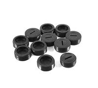 Bosiyrggrl 10 Pares de Piezas de Herramientas EléCtricas Cubierta de Cepillo de CarbóN 14 Mm Tuerca de Goma Redonda TapóN Soporte Tapas Estuche Accesorios para Amoladora Angular