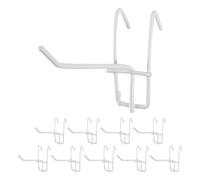 Bosiyrggrl 10 Unids 3.9 Pulgadas Tienda de Metal Rejilla Soporte de Pared de ExhibicióN