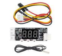 Bosiyrggrl 12 V PWM 4 Cables Ventilador Control de Temperatura Controlador de Velocidad Chasis MóDulo de ReduccióN de Ruido Soporte Control de Velocidad del Ventilador