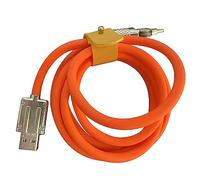 Bosiyrggrl 120W 6A Carga SúPer RáPida Tipo-C Cable de Silicona LíQuida Cable USB RáPido para TeléFono Inteligente LíNea de Datos Pixel Bold, Naranja 1.5M