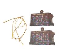 Bosiyrggrl 2 Adornos Apilados de Libros, Adorno de CorazóN para Amantes de los Libros, Adornos de Libros de áLbumes, Adorno de Pila de Tomos para Lectores