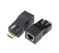 Bosiyrggrl 2X 98 Pies 1080P 4K Extender sobre un Solo Repetidor RJ45 Cat5E Cat6 HDTV