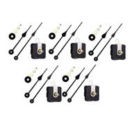 Bosiyrggrl 5 Piezas de Agujas de Eje I de Alto Torque, Mecanismo de Movimiento Reloj de Pared de Cuarzo para Bricolaje, Kit de Agujas de Segundos Saltones, Reemplazo de Reloj para Bricolaje