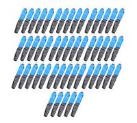 Bosiyrggrl 50 Conectores Rápidos de Fibra Óptica SC/UPC Preenterrados, Adaptadores de Conjunto de Fibra para Instalación en Campo.