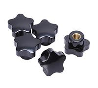 Bosiyrggrl 5Pcs M8 Rosca Hembra 32Mm Estrella Tuercas de SujecióN de la Cabeza Perilla Agarre Manejar