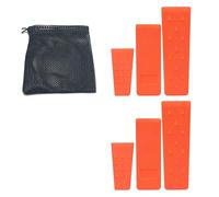 Bosiyrggrl 6 Cuñas para Talar Árboles con Púas para un Corte Seguro de Árboles: 2 Cuñas de 10, 8 y 6 Pulgadas con Bolsa de Almacenamiento