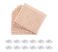 Bosiyrggrl 6 Mechas de Madera para Velas de 2,75x2,36 Pulgadas para Hacer Velas Artesanales, Mechas de Madera para Hacer Velas, Mecha de Madera