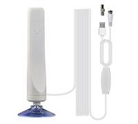 Bosiyrggrl Antena HDTV Digital para Interiores TV Amplificador de Radio de Alcance de 50 Millas Receptor de SeñAl de Antena ParabóLica DVB-T2 Antena