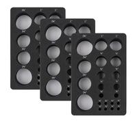 Bosiyrggrl Bandeja de Espuma para Moldes Flores, 3 Piezas, Marcada en Pulgadas, Ayuda A Que los Brotes y los Estambres Se Sequen y Mantengan Formas, Varios Tamaños para Todas las Flores