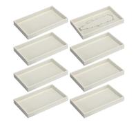 Bosiyrggrl Bandejas Pequeñas de Terciopelo para Joyas, Apilables, Organizadoras y para Guardar Joyas, de 8,3 X 4,7 X 1 Pulgada.