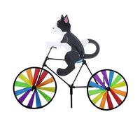 Bosiyrggrl Bicicleta Wind Spinner Bicicleta Jardín Wind Spinner Adornos Escultura Animal Bicicleta Spinner de Viento para Césped A