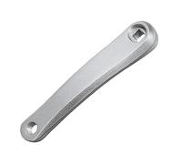 Bosiyrggrl Brazo de Manivela de 170 mm para Bicicleta de MontañA Manivela Lateral Izquierda Agujero Cuadrado Manija de Manivela Reemplazo de Pieza Plata