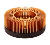 Bosiyrggrl Calentador de Tetera de Aleación de Aluminio y Madera, para Calentar Té, Café, Leche y Comida en Interiores y Exteriores. Tamaño Grande.