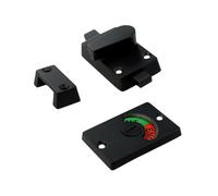 Bosiyrggrl Cerradura de Privacidad para BañO de AleacióN de Zinc con Indicador, SeñAl de "VacíO/Ocupado" para Mampara de BañO.