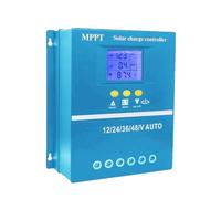 Bosiyrggrl Controlador de Carga Solar MPPT de 100 A, System de BateríA AutomáTico de 12 V, 24 V, 36 V y 48 V, Regulador de Panel Solar Fotovoltaico