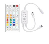 Bosiyrggrl Controlador LED 44 Teclas Bluetooth Activado por Voz Atenuación Inteligente Temperatura de Color Tira Controlador de Luz A