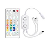 Bosiyrggrl Controlador LED 44 Teclas Bluetooth Activado por Voz Atenuación Inteligente Temperatura de Color Tira Controlador de Luz B