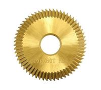 Bosiyrggrl Cuchilla de Corte de Llaves 60X6X16X60T TiN Revestimiento HSS MáQuina Cortadora de Llaves Cortadora Herramienta de CerrajeríA Hoja de MáQuina Duplicada de Llaves