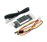 Bosiyrggrl DC12V 3A 4-Wire PWM Fan Temperature Control Speed Governor Digital Display Module Fan Speed Controller Power Supply