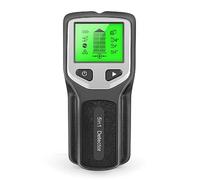 Bosiyrggrl EscáNer de Pared 5 en 1, Detector de Pernos, Detector de Pared Digital PortáTil, EscáNer de Buscador de Metales para TuberíAs de Agua de PVC, Negro y Plateado
