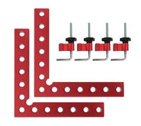 Bosiyrggrl Escuadras de Posicionamiento de 90 Grados para Carpintería, de Aleación de Aluminio de 5,5 Pulgadas X 5,5 Pulgadas para Marcos de Fotos y Puertas de Armarios.