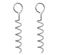 Bosiyrggrl Estacas de Trampolín, Kit de Anclaje de Trampolín en Forma de Sacacorchos Estacas en Espiral de Acero, Estaca de para Columpios de Tiendas de Campaña de Trampolines, B