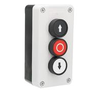 Bosiyrggrl Estación de Pulsadores con Flechas Arriba y Abajo, Botón de Parada para Puertas de Polipasto y Persianas Enrollables.