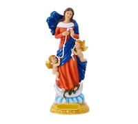 Bosiyrggrl Estatua de la Santísima Madre Pintada A Color, Estatua de Resina de la Señora de Las Gracias, Decoración del Altar, Escultura de la Santísima Virgen María, Madre