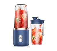 Bosiyrggrl Exprimidor PortáTil de 6 Cuchillas, Exprimidor de Frutas, Exprimidor EléCtrico PequeñO AutomáTico, Licuadora, Procesador de Alimentos,A