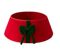 Bosiyrggrl Falda de Árbol de Navidad de Felpa, Decoración Navideña con Lazo, Soporte Reutilizable para Árbol de Navidad para Interior y Exterior B