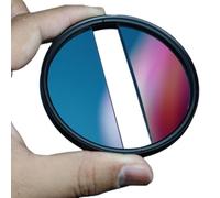 Bosiyrggrl Filtro de Efecto de Desenfoque de Primer Plano de 82 Mm, Accesorios DSLR de Doble para Media Luna, Filtro de Campo Central, Filtro de Dioptrías