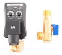 Bosiyrggrl G1/2 DN15 230V VáLvula de Drenaje Temporizada ElectróNica del Tanque de Agua AutomáTica para GestióN de Condensado del Compresor de Aire
