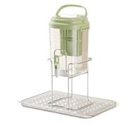 Bosiyrggrl Hervidor de Agua Fría con Grifo, Jarra para Jugo, Dispensador de Bebidas de Plástico para el Hogar, Recipiente para Bebidas con Filtro de 2L D