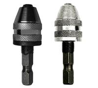Bosiyrggrl HexDrill Chuck Destornillador Sin Llave Adaptador de Controlador de Abrazadera de Motor EléCtrico Accesorio de Portabrocas Hex 0.5-3.6Mm