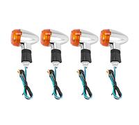 Bosiyrggrl Indicador LED de Luces áMbar de SeñAles de de Motocicleta de 4 Piezas para