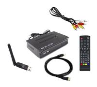 Bosiyrggrl ISDB-T 1080P HD Set Top Box Receptor de TV de Transmisión de Video Digital Terrestre con Cable para Brasil/Chile B Enchufe UE