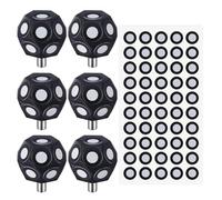 Bosiyrggrl Juego de 6 Marcadores Multiángulo de 100 Puntos para Escáner 3D, Pegatinas de Puntos, Escáner de Aerosol, Plataforma Giratoria de 3 mm.