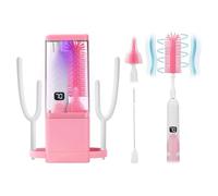 Bosiyrggrl Limpiador de Biberones Eléctrico, Limpiador de Biberones Eléctrico, Lavabiberones, Cepillo Limpiador de Biberones Automático, B