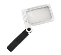 Bosiyrggrl Lupa de Mano Profesional de 3,5 Aumentos con 16 Luces LED para Lectura.