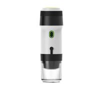 Bosiyrggrl Máquina Automática de Cápsulas de Café Expreso, Portátil USB, para Cápsulas Pequeñas y Grandes de Café en Polvo, Soporte para Cápsulas, Color Plateado