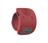 Bosiyrggrl Mini LCD Digital Anillo de Dedo ElectróNico Contador de Cuentas de Mano Contadores Recargables de 6 DíGitos Clicker-Red