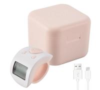 Bosiyrggrl Mini LCD Digital Anillo de Dedo ElectróNico Contador de Cuentas de Mano Contadores Recargables de 6 DíGitos Clicker-