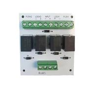 Bosiyrggrl Módulo de Relé de Enclavamiento de Doble Puerta para Enclavamiento Puertas con Cerradura A Prueba de Fallos, 69 mm X 60 mm X 15 mm Alto, para Control Salida.