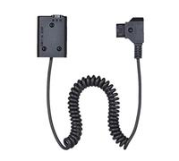 Bosiyrggrl Montaje en V/D-Tap Al Adaptador de BateríA Ficticia de Potencia del Acoplador de CC NP-FW50 Cable en Espiral para A7 A7Ii A7S A7R A7Sii Nex-5 Nxx-7 CáMara Etc.