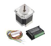 Bosiyrggrl Nema 23 23HS5628 Motor Paso una Paso 57 Motor 2.8A con TB6600 Controlador de Motor Paso una Paso NEMA17 23 para Piezas de Piezas de Impresoras CNC y 3D (6.35MM)
