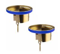 Bosiyrggrl NúCleo Desodorizante para Drenaje de Piso de Inodoro, 2 Unidades de PrevencióN de Reflujo de Drenaje de Piso, NúCleo de Alcantarillado Antirreflujo Engrosado de LatóN