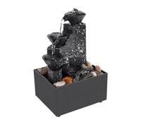 Bosiyrggrl Oficina en Casa Escritorio Fuente PequeñA Adornos de Agua Que Fluye de la Suerte DecoracióN del Paisaje Regalos Artesanales