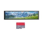 Bosiyrggrl Pantalla Portátil USB de 11,26 Pulgadas, 1920x440, IPS LCD, Reproducción de Tarjeta TF, Estéreo, Pantalla Publicitaria, Monitor de Álbum de Fotos Electrónico