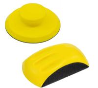 Bosiyrggrl Paquete de 2 Bloques de Lijado, Bloque de Lijado Manual de 6 Pulgadas con Forma de Ratón y Bloque de Lijado Redondo para Restauración de Muebles.