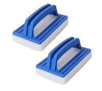 Bosiyrggrl Paquete de 2 Cepillos de Mano para Fregar Piscinas, Almohadilla de Esponja para Fregar para Limpiar Fregadoras, Cocinas, BañEras, Azulejos de Ducha.